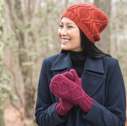 Berroco Alpine Twist Hat and Mittens Set PDF