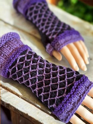 Lattice Fingerless Gloves