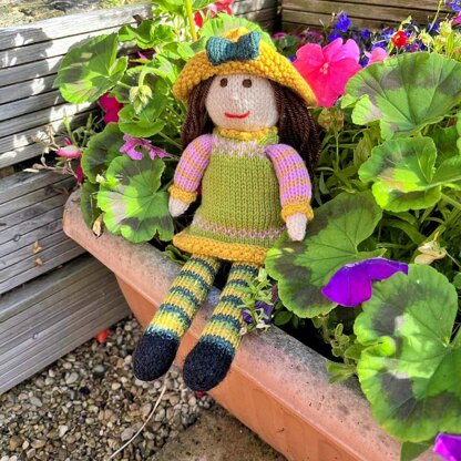 Tulip Rag Doll Knitting Pattern - Toy Knitting Pattern