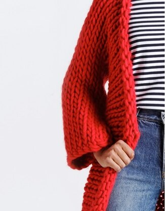 Fearless Cardigan in Wool and the Gang Crazy Sexy Wool - Leaflet