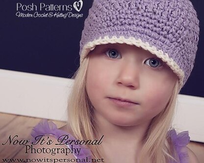 Textured Newsboy Visor Hat Crochet Pattern 250