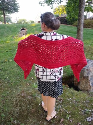 Flame Shawl with pockets