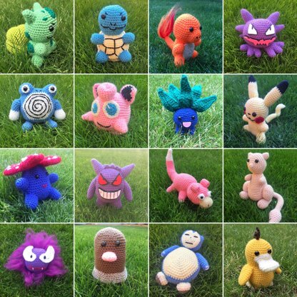 16 Pokemon Crochet Patterns - Book One