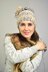 Natashka chunky knit hat with dreadlock pom