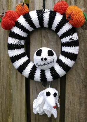 Nightmare Before Christmas Style Wreath