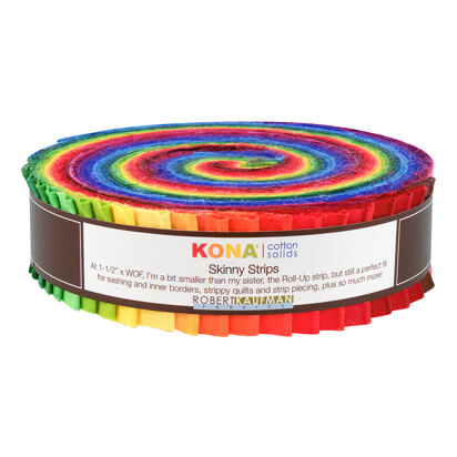 Robert Kaufman Kona Cotton Solids 1.5in Skinny Strips - SS-105-41