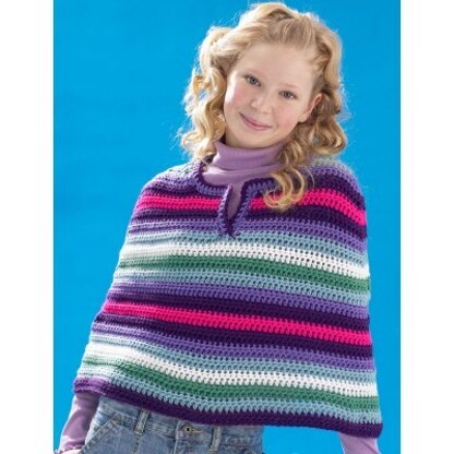 Cool Crochet Poncho in Bernat Super Value