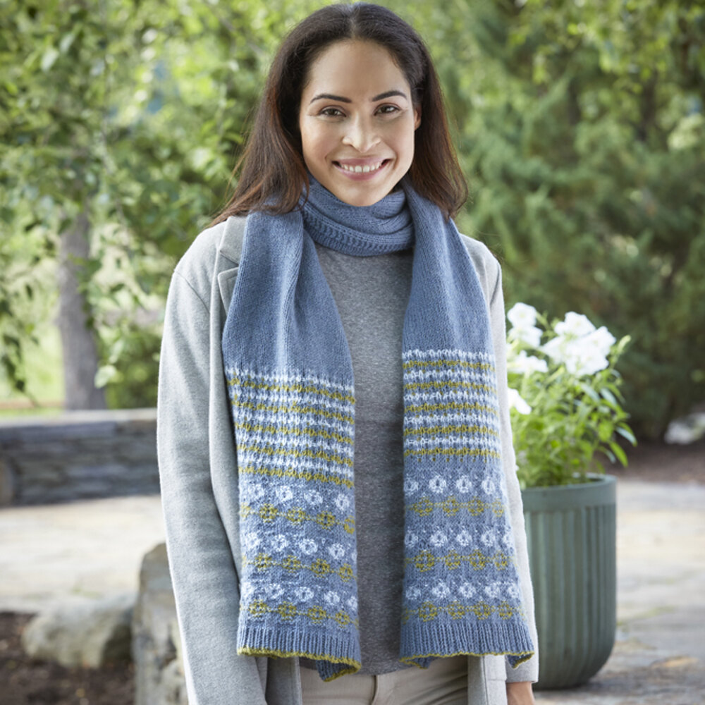 Gearhart Scarf in Valley Yarns Brodie 1035 Downloadable PDF