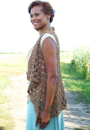 Berne Waistcoat in Berroco Captiva - Downloadable PDF