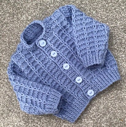 Little Loops Crew Neck Baby Cardigan