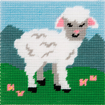 Anchor 1st Kit - Little Lamb Tapestry Kit - 15cm x 15cm