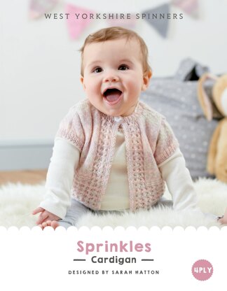 Sprinkles Cardigan in West Yorkshire Spinners Bo Peep 4 Ply - DBP0021 - Downloadable PDF