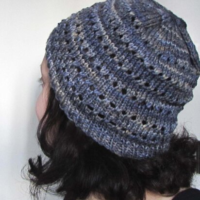 Holey Polka Dots Beanie - knitting pattern
