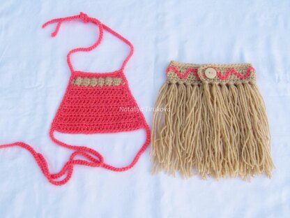 Moana Top and Skirt Outfit
