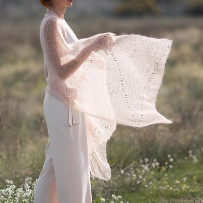 Knitting Pattern Lace Mohair Wedding Shawl