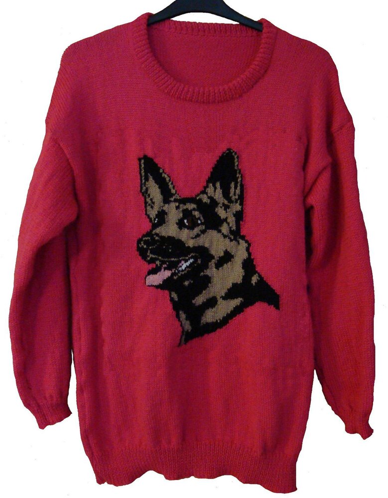 German shepherd shop knitting pattern