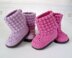 Bubble Stitch Baby Booties