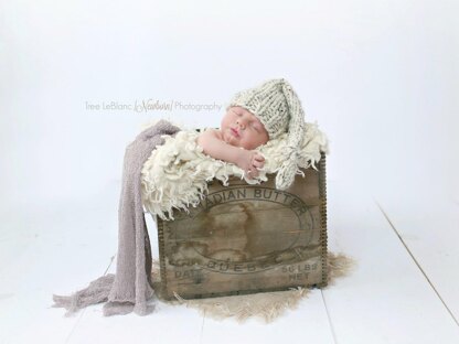 Newborn Stocking Cap Hat Baby Photography Prop Sleeper Cap