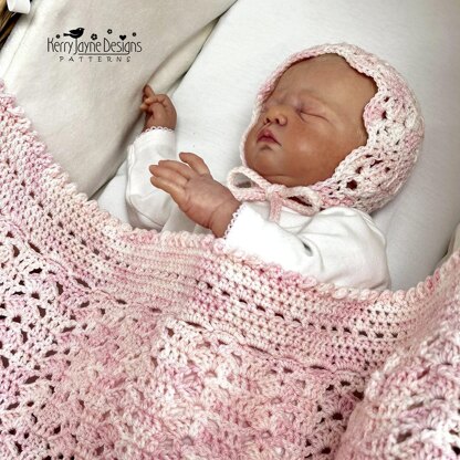 Queen Charlotte Blanket and Bonnet