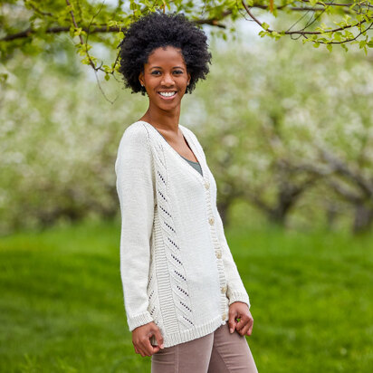 787 Colum Cardigan - Knitting Pattern for Women in Valley Yarns Northfield