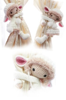 Amigurumi Lamb Girl Curtain TieBackgurumi Lamb Girl Curtain TieBack Pattern