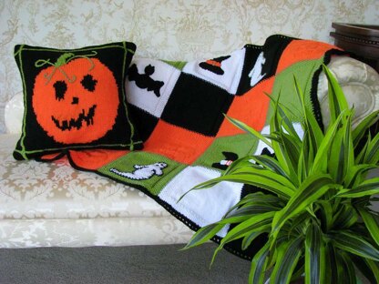 Halloween Cushion and Throw