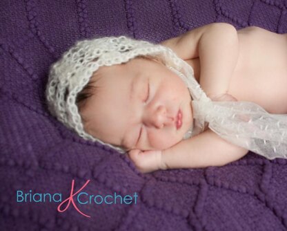 Newborn Mohair Bonnet