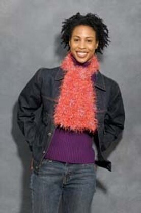 Quick & Easy Scarf in Lion Brand Homespun and Fun Fur - 40134