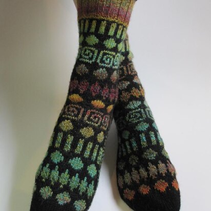 Circles and Spirals Socks