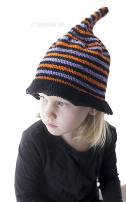 Striped Halloween Witch Hat