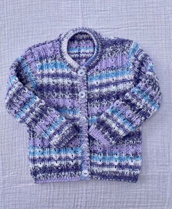 Girls Cable Lace cardigan