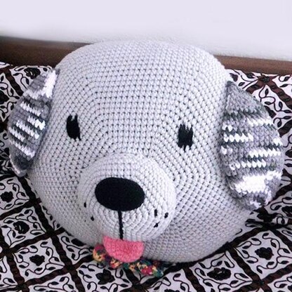 Crochet Dog Pillow cushion