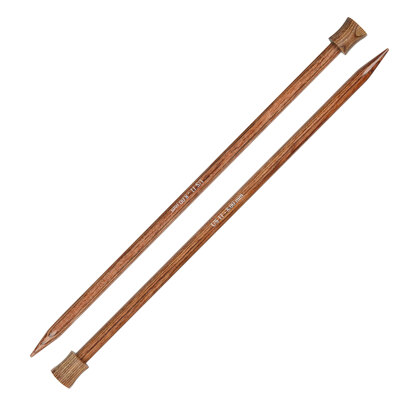 12 Wooden Single Point Knitting Needles