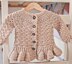 Soft Wool Peplum Cardigan