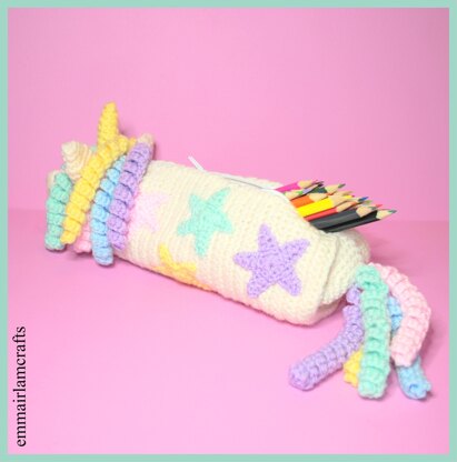 Unicorn Pencil Case Crochet Pattern