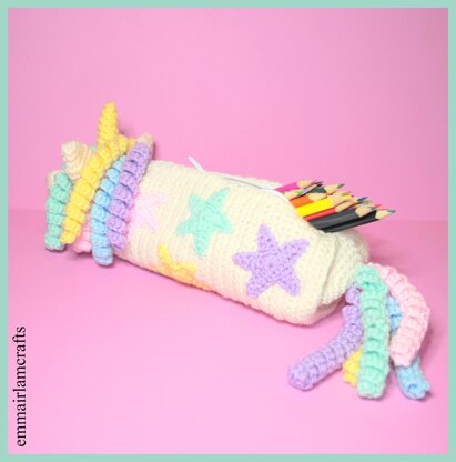 PENCIL CASE TO DO WITH TAPESTRY CROCHET (COOL!) - Irsalina Isa