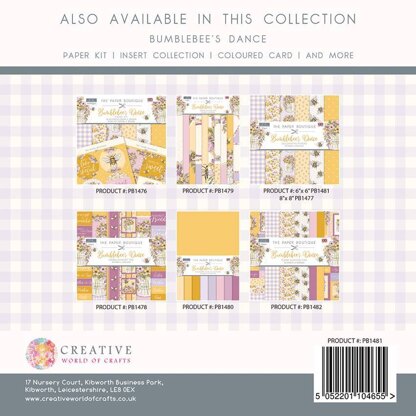 The Paper Boutique Bumblebee's Dance Paper Pad 6in x 6in