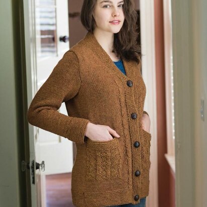 Diné Cardigan in Berroco Ultra Alpaca Chunky - Pv2-8