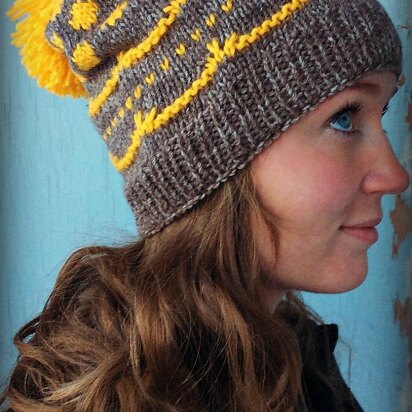 Lemon Whimsy Hat - knitting pattern