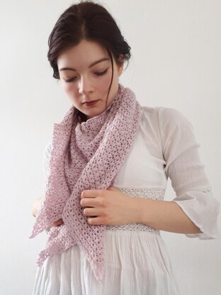 Rose petal scarf