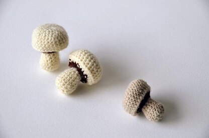 Mushroom Crochet Pattern, Mushroom Amigurumi, Food Amigurumi, Vegetable Crochet Pattern