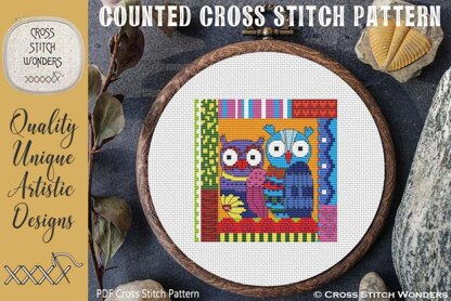 Crazy Patch Owl 08