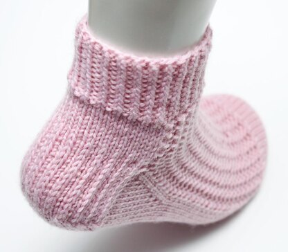 Pink Bubblegum Socks - Cuff Down (DK)