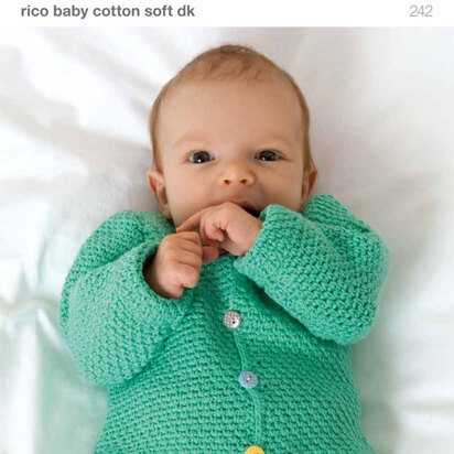 Waistcoat and Cardigan in Rico Baby Cotton Soft DK - 242