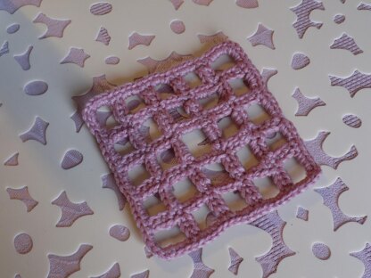 Crochet Lattice Granny Square