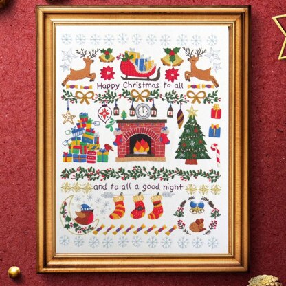 Stitchdoodles Night Before Christmas Stitch Hand Embroidery Pattern