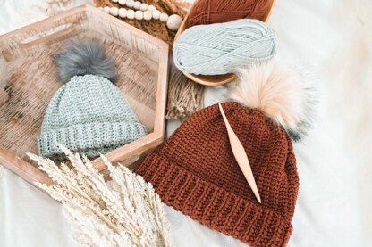 Crochet Knit Purl Hat