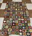 Spring granny square blanket