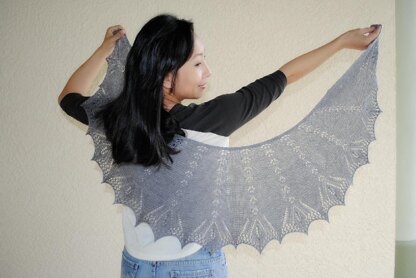 Paw Prints Lace Shawl