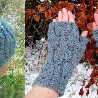 Cannock Hat and Gloves Set - knitting pattern